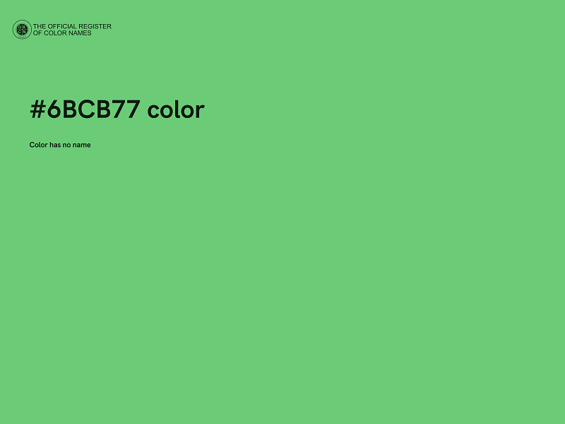 #6BCB77 color image