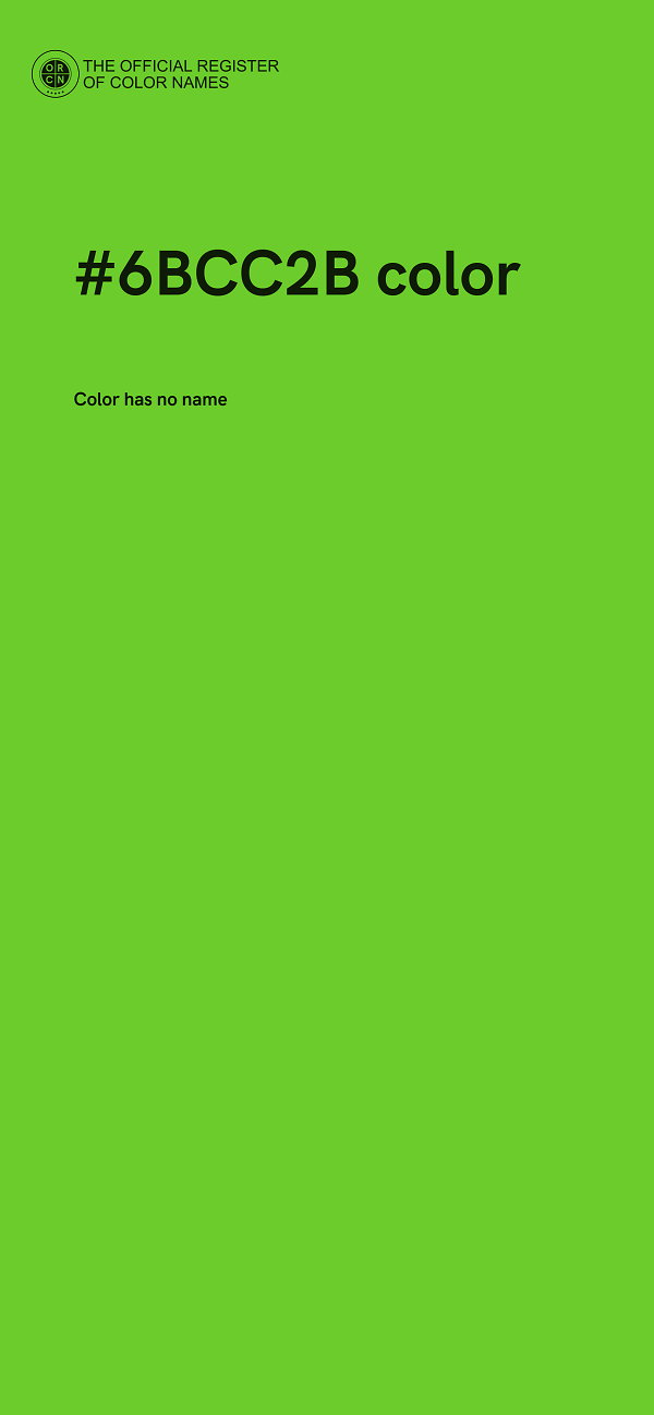 #6BCC2B color image