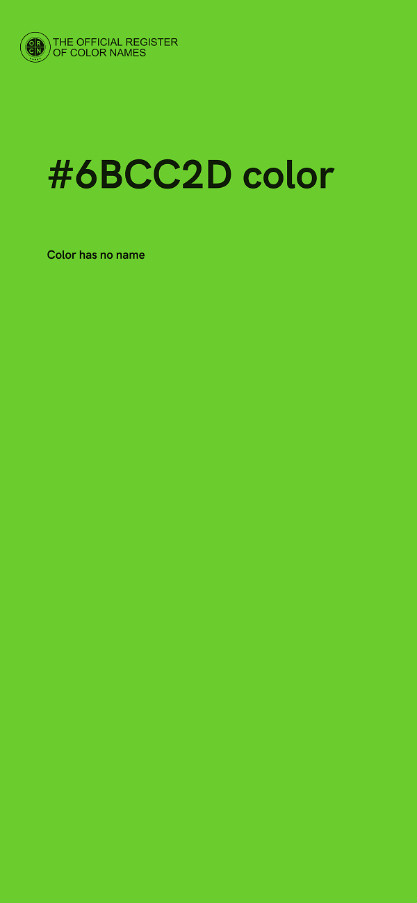#6BCC2D color image