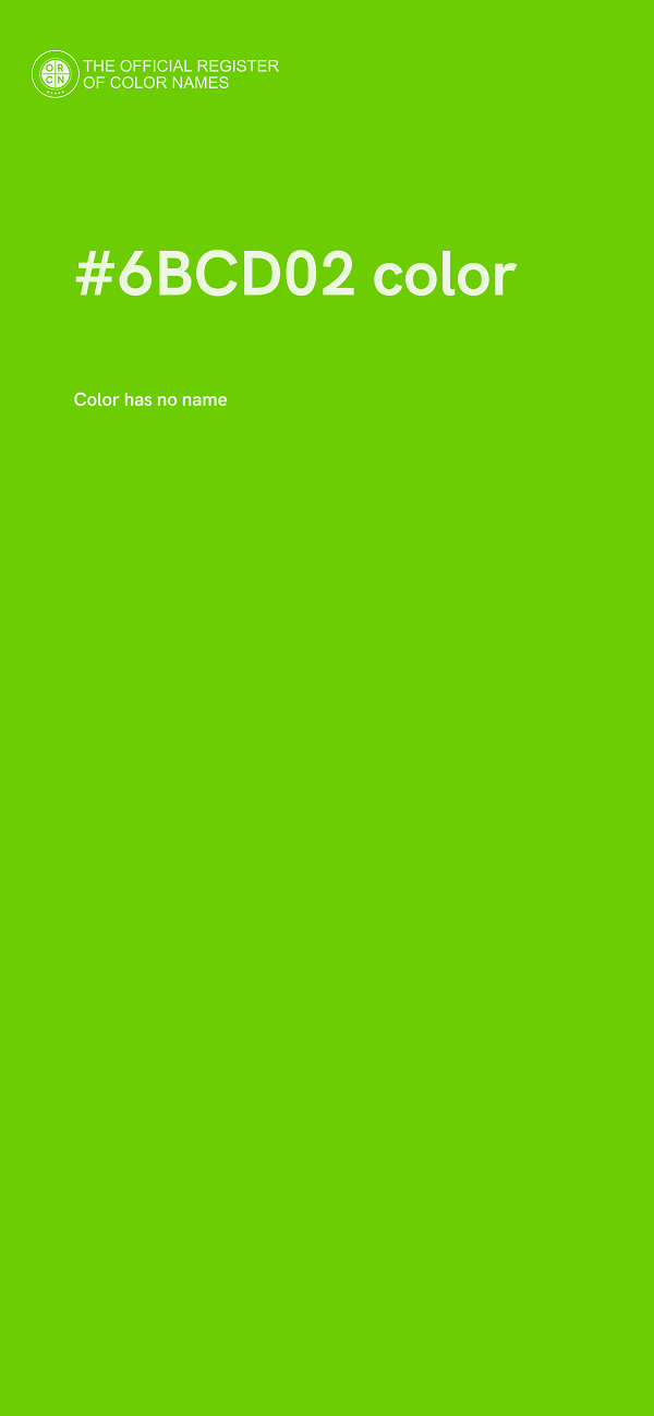 #6BCD02 color image