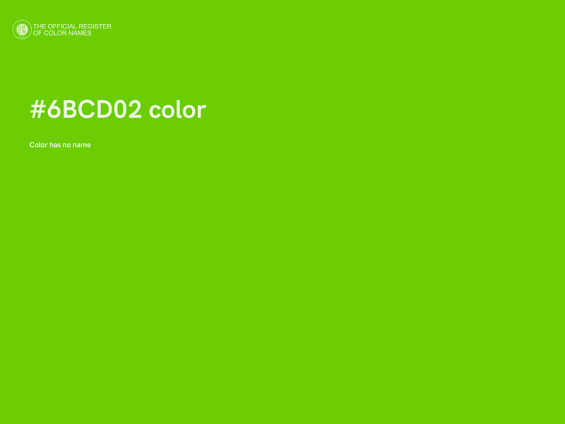 #6BCD02 color image