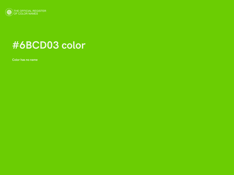 #6BCD03 color image