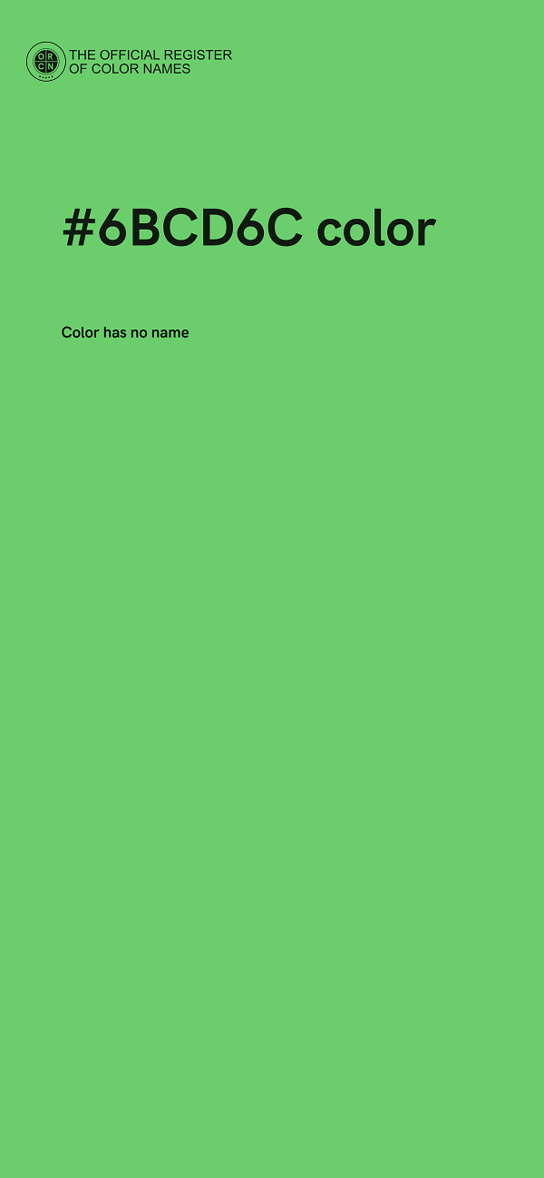 #6BCD6C color image