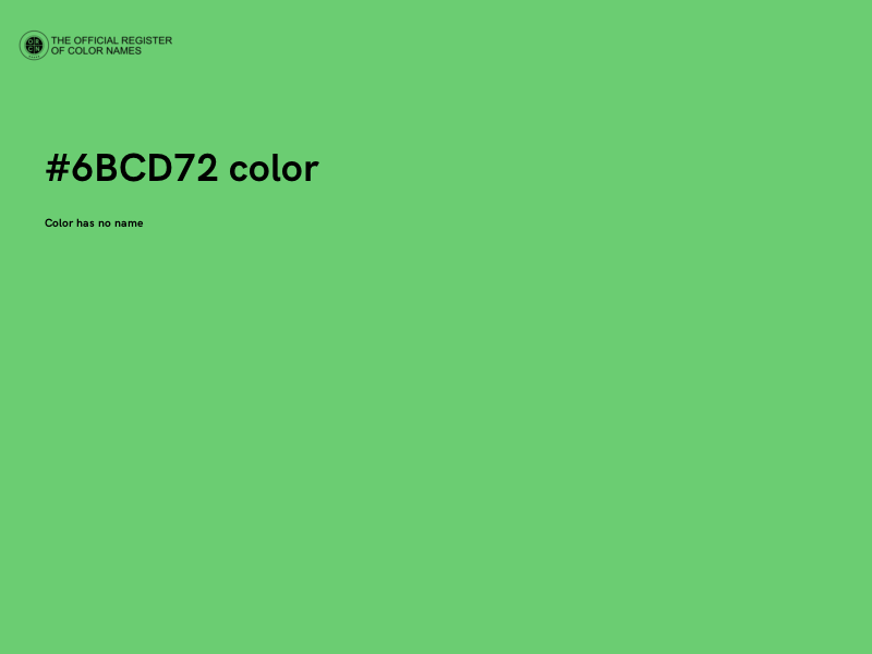 #6BCD72 color image