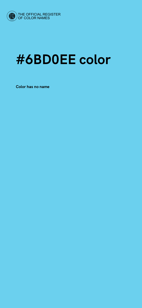 #6BD0EE color image