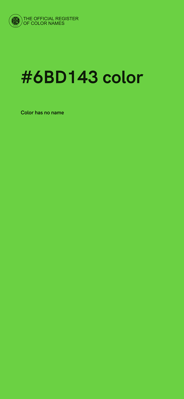 #6BD143 color image