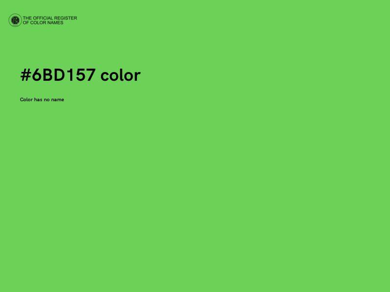#6BD157 color image