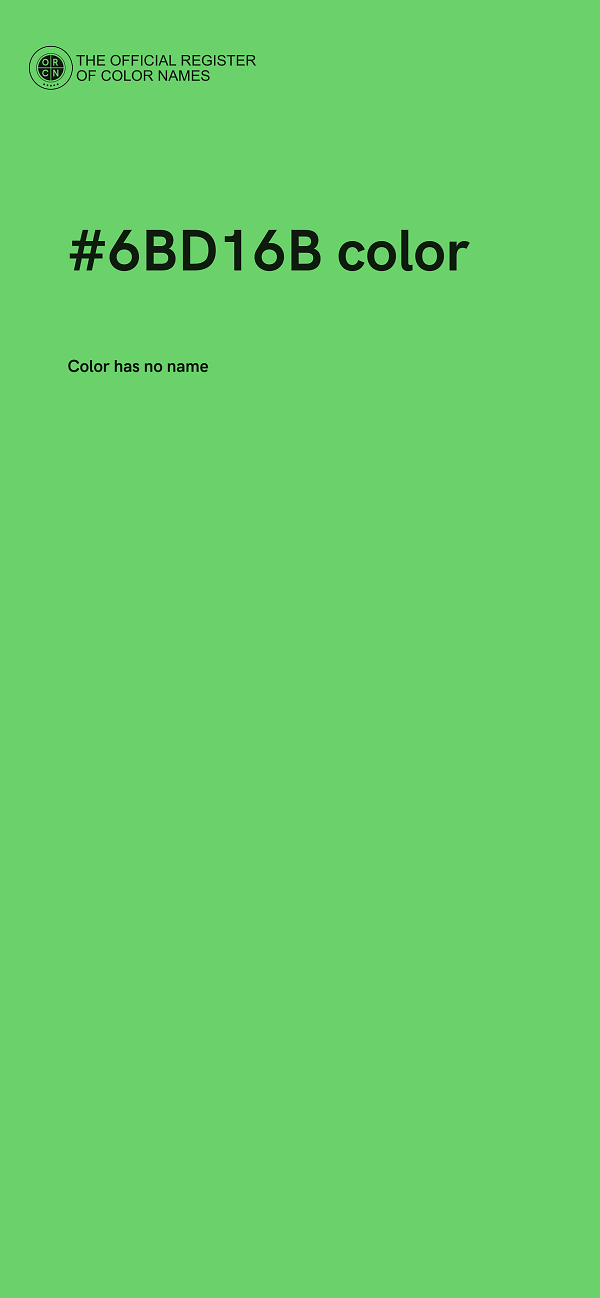 #6BD16B color image