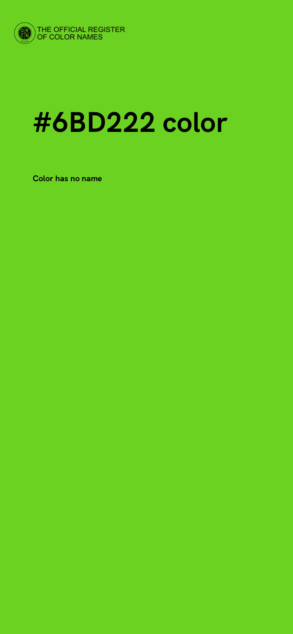 #6BD222 color image