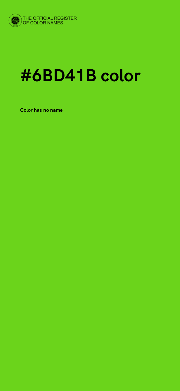 #6BD41B color image