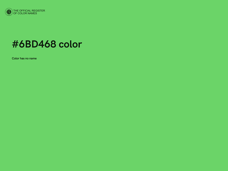 #6BD468 color image