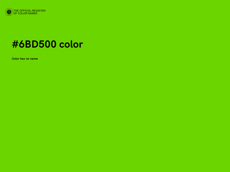 #6BD500 color image