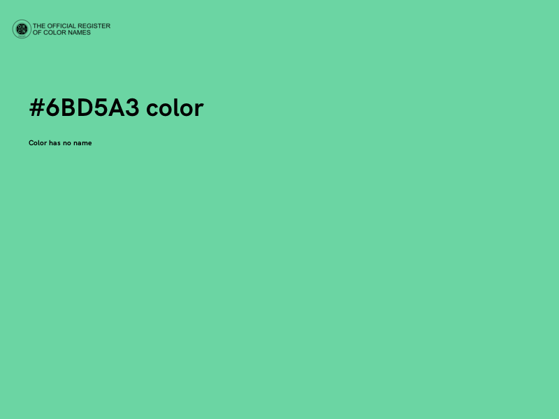 #6BD5A3 color image