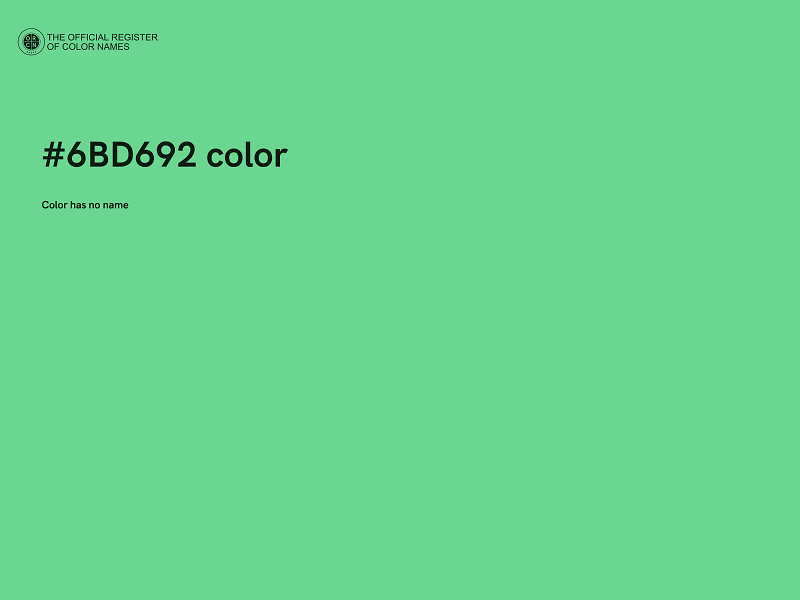 #6BD692 color image