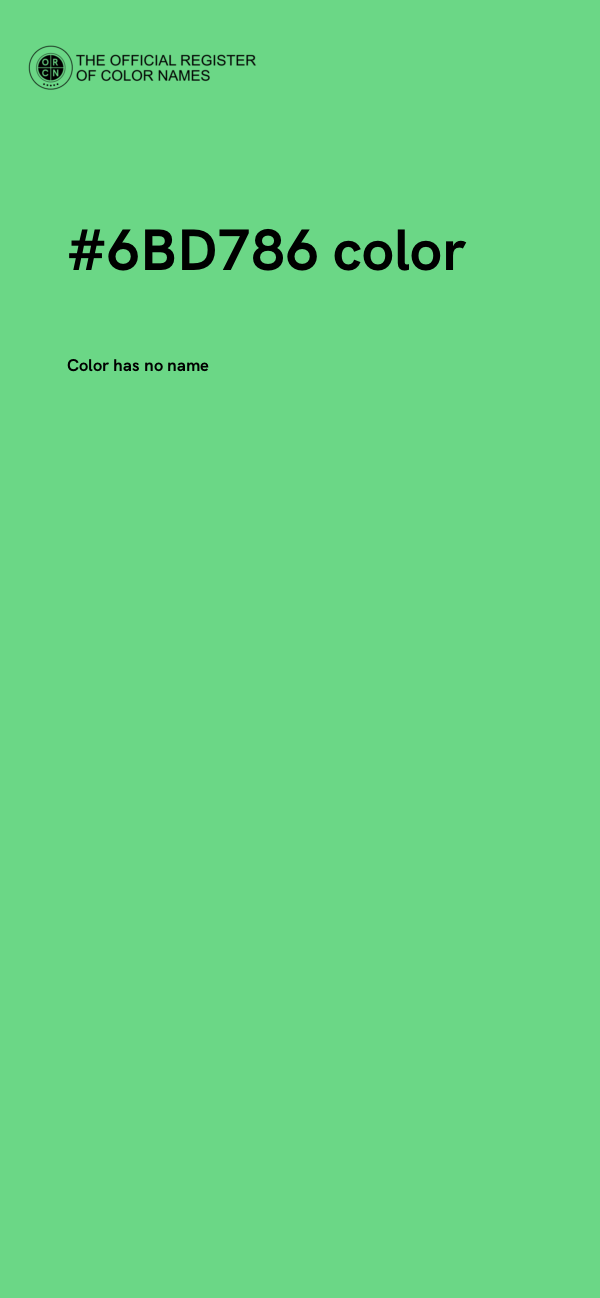 #6BD786 color image