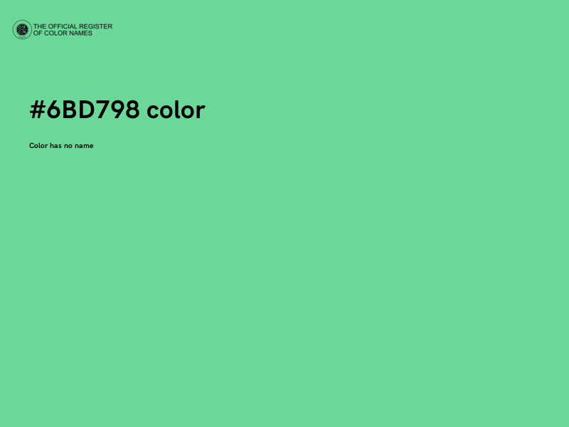 #6BD798 color image