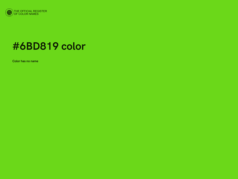 #6BD819 color image