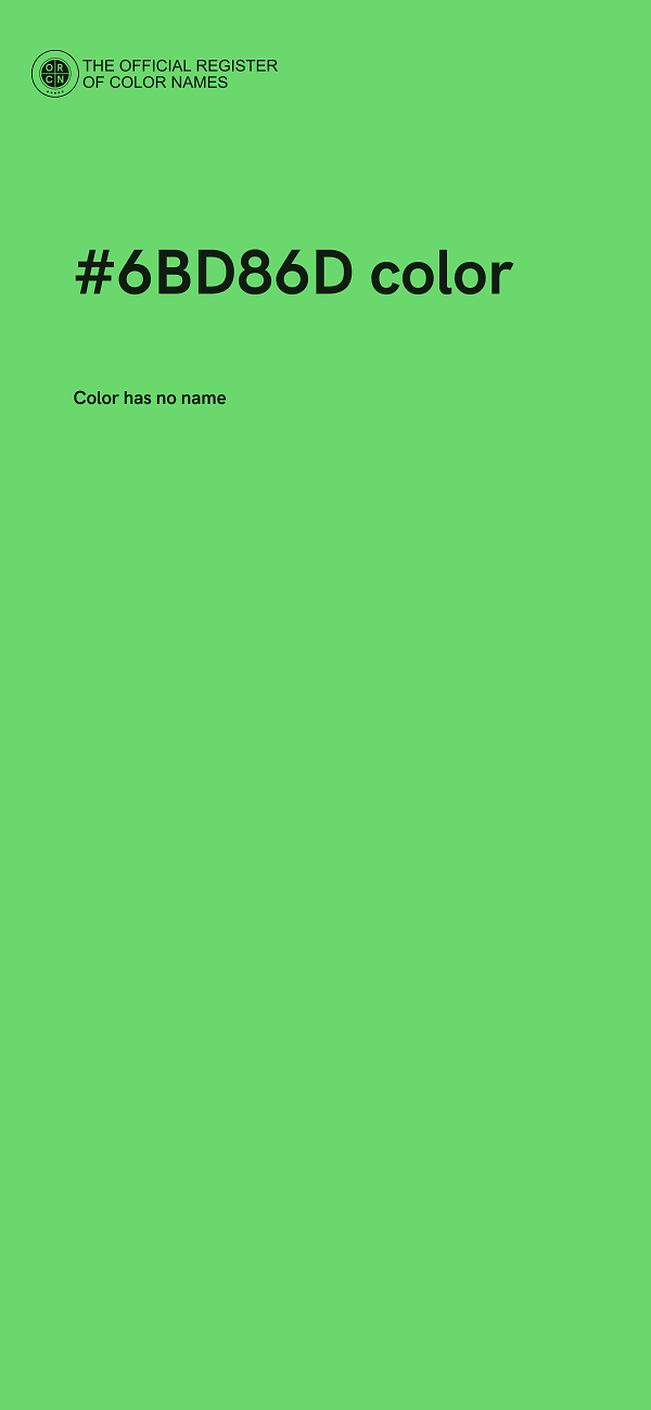 #6BD86D color image