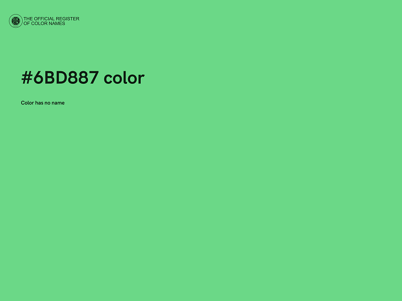 #6BD887 color image