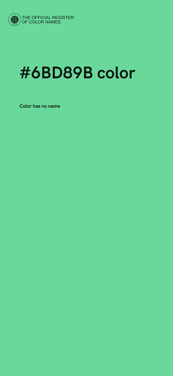 #6BD89B color image
