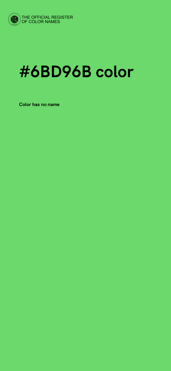 #6BD96B color image