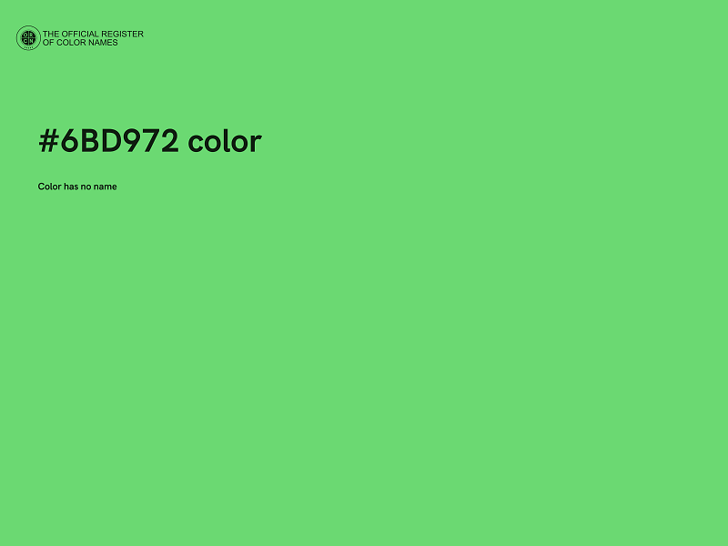 #6BD972 color image