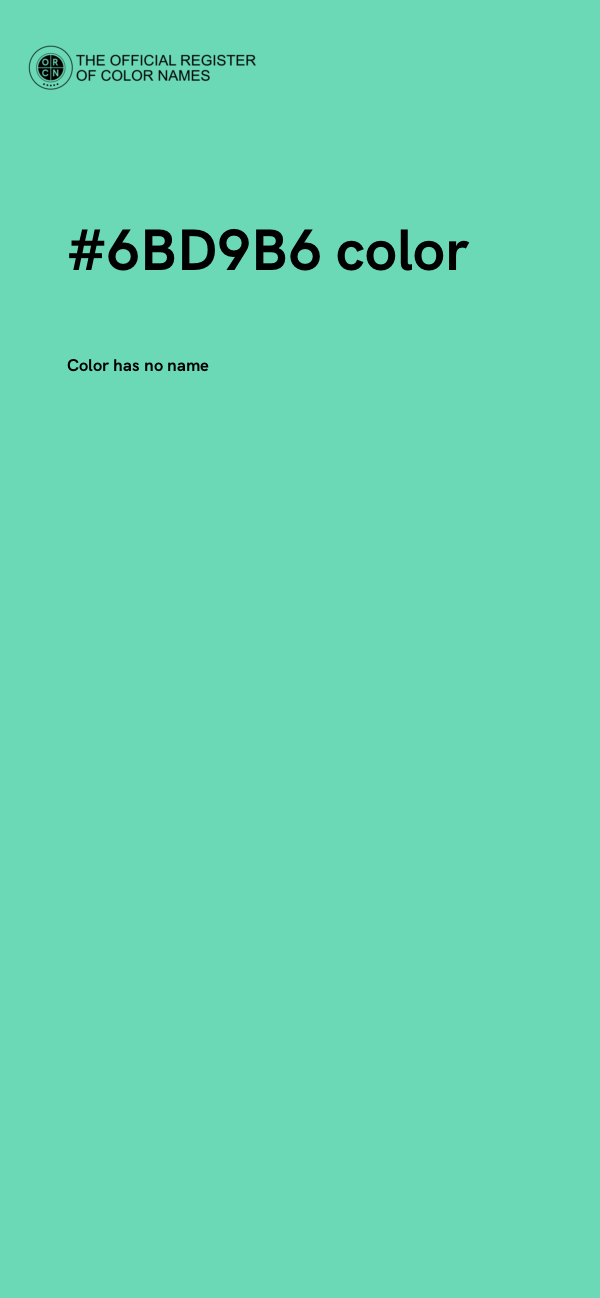 #6BD9B6 color image