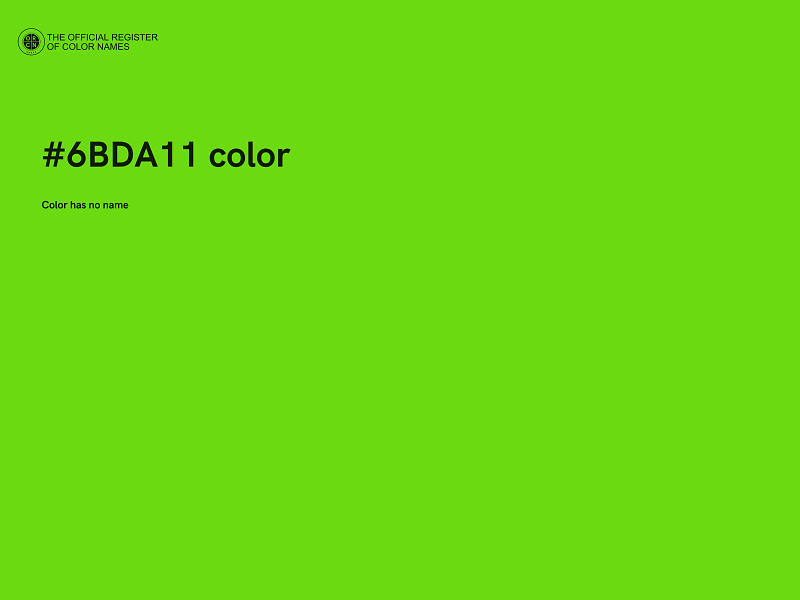 #6BDA11 color image