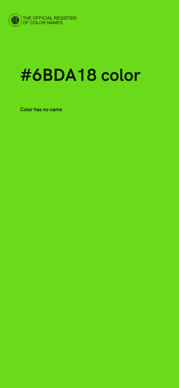 #6BDA18 color image