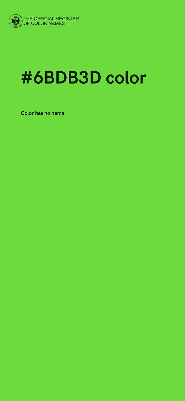 #6BDB3D color image