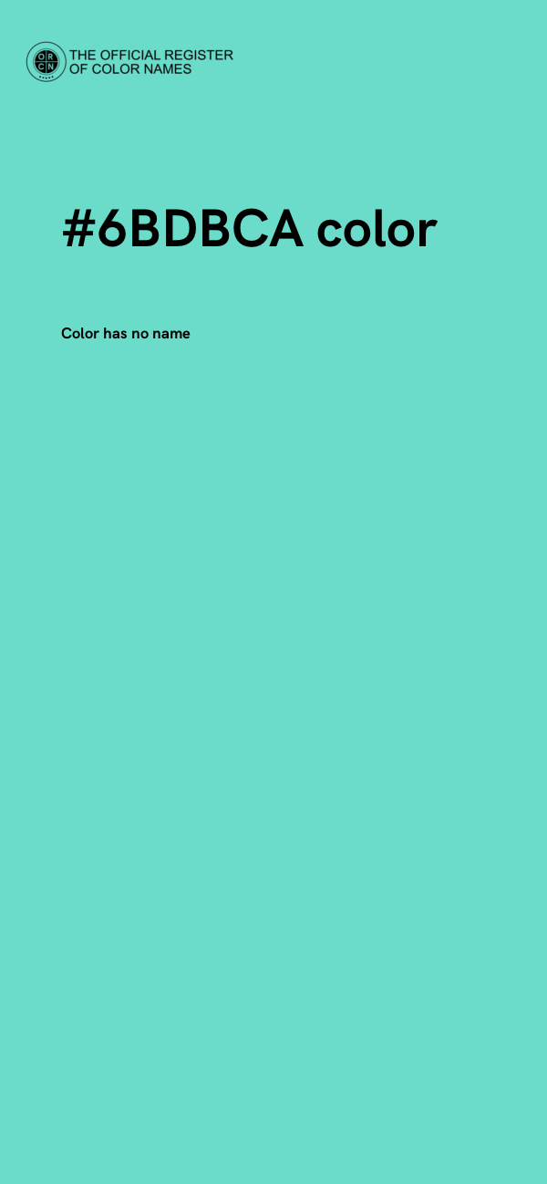 #6BDBCA color image