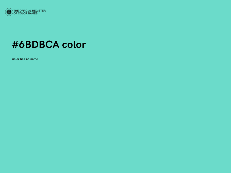 #6BDBCA color image