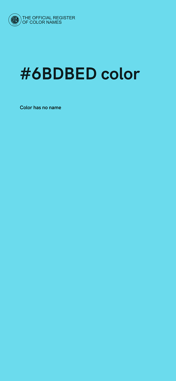 #6BDBED color image