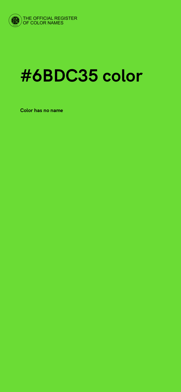 #6BDC35 color image