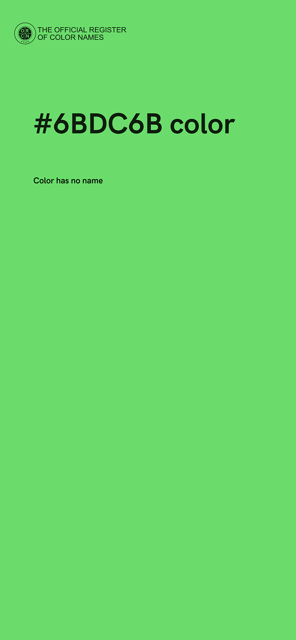 #6BDC6B color image