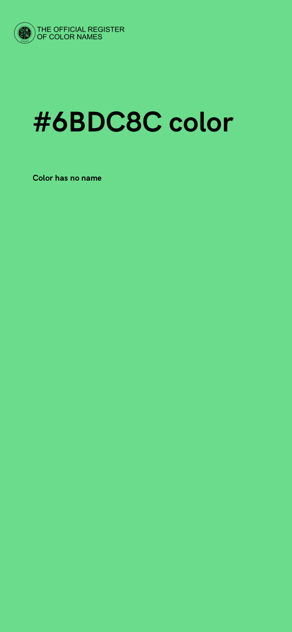 #6BDC8C color image