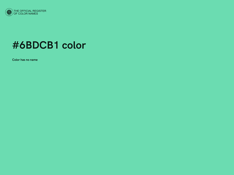 #6BDCB1 color image