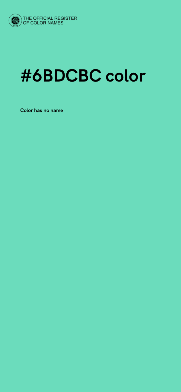 #6BDCBC color image