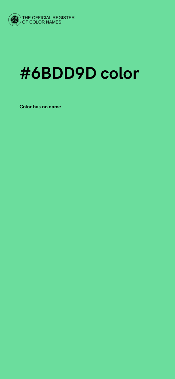 #6BDD9D color image