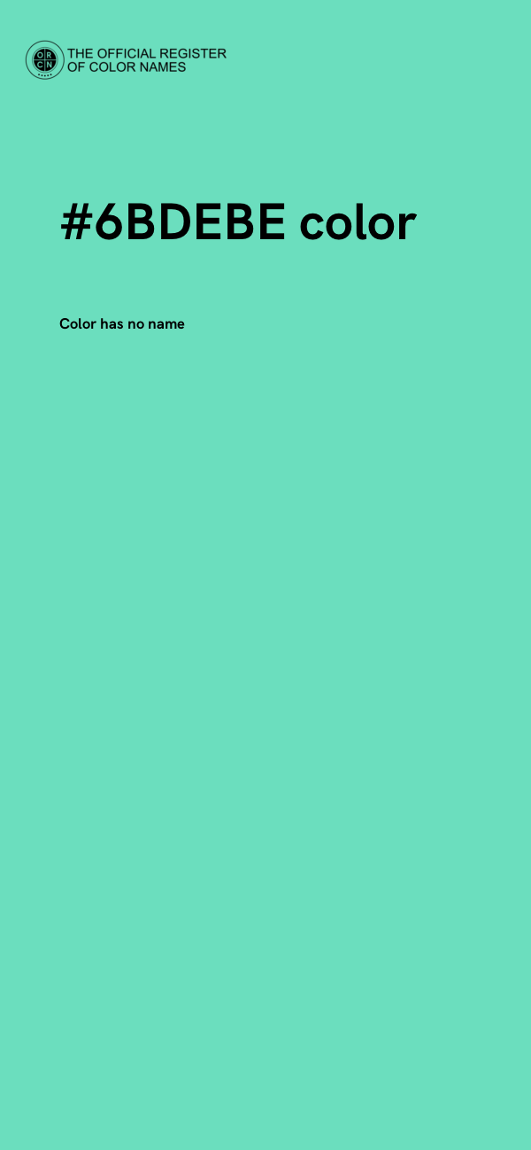 #6BDEBE color image