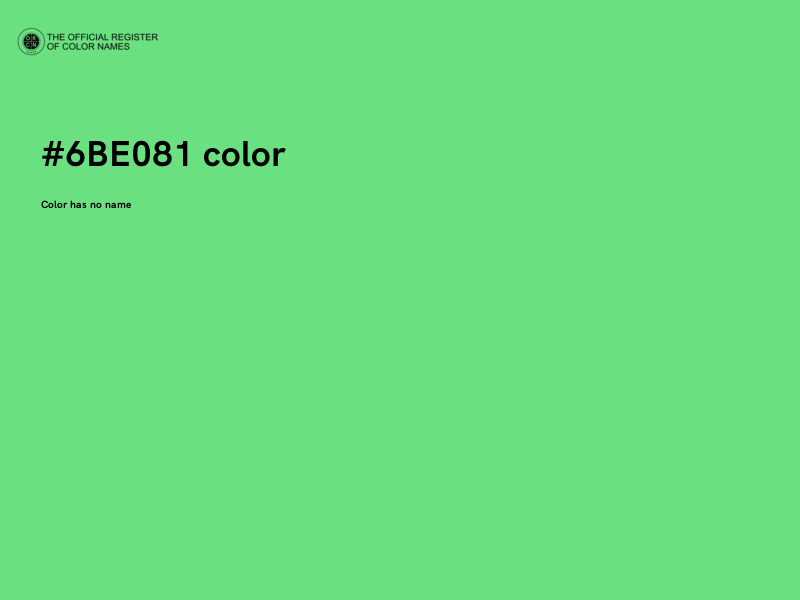 #6BE081 color image