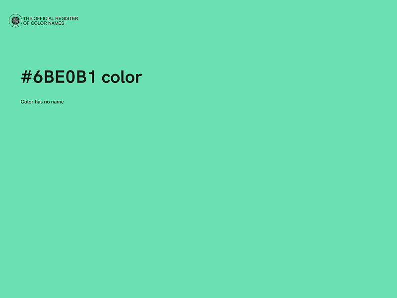 #6BE0B1 color image