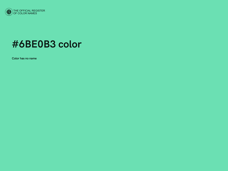 #6BE0B3 color image
