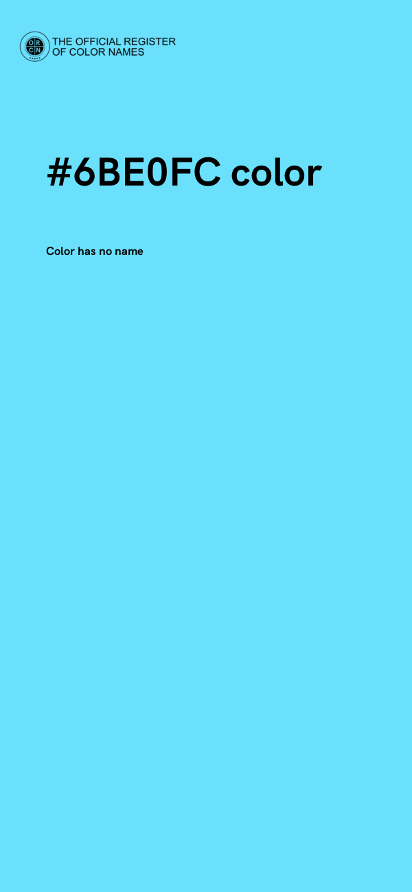 #6BE0FC color image