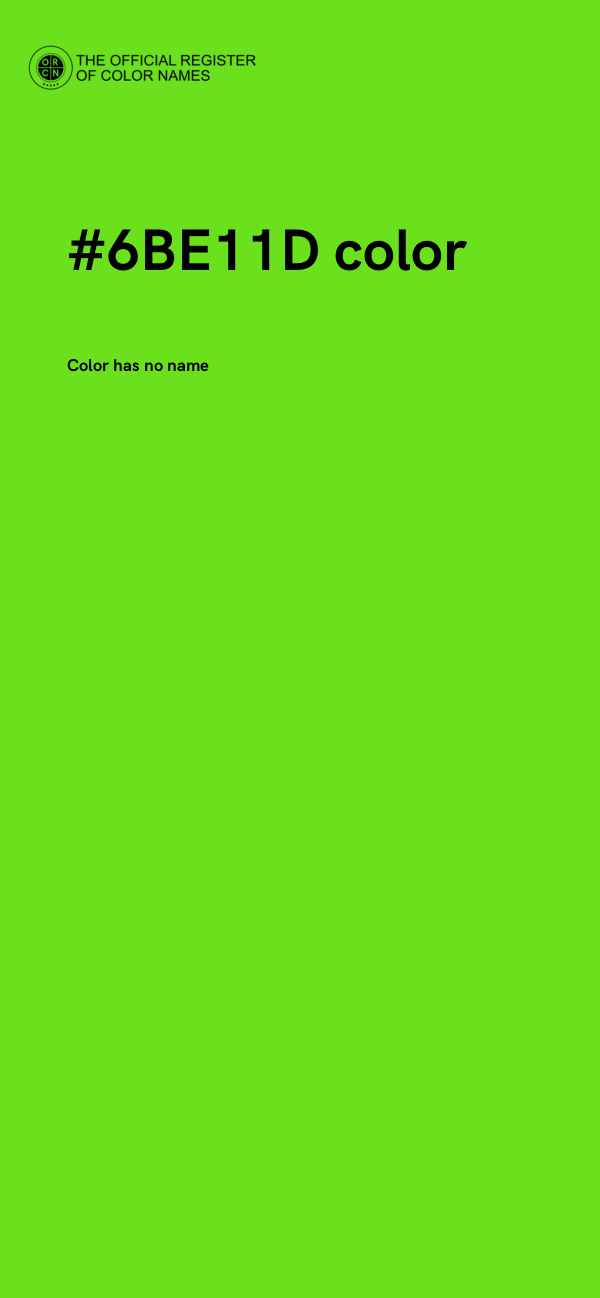 #6BE11D color image