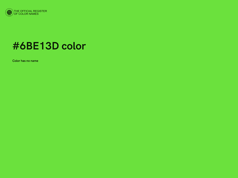 #6BE13D color image