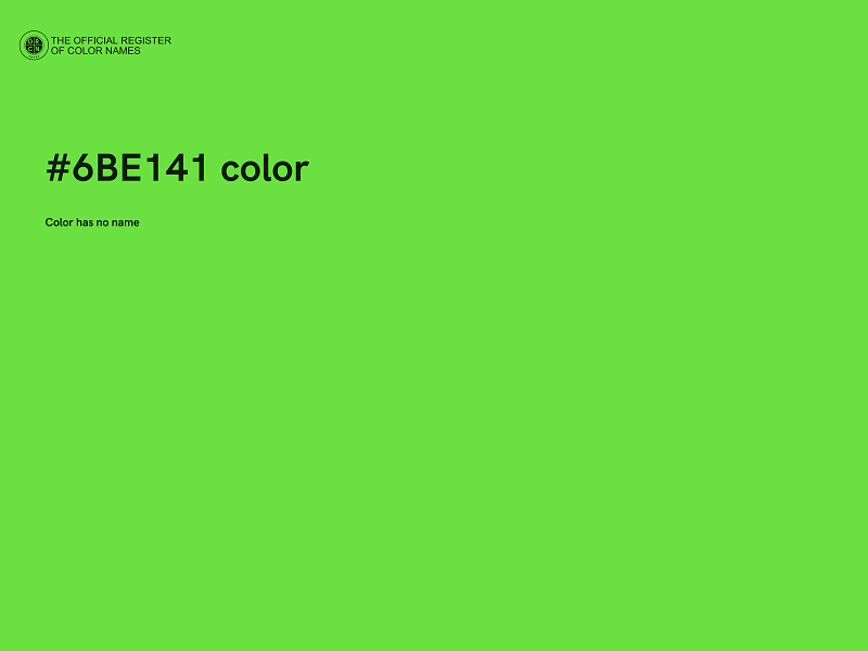 #6BE141 color image