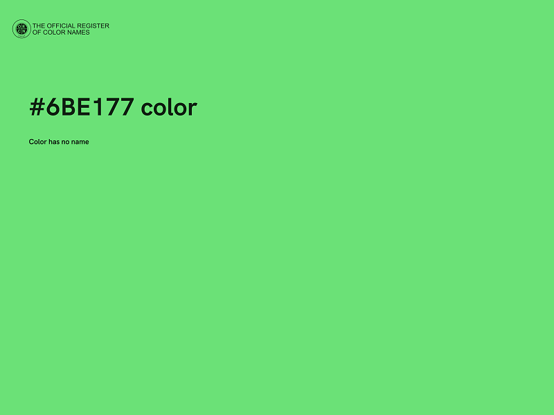 #6BE177 color image