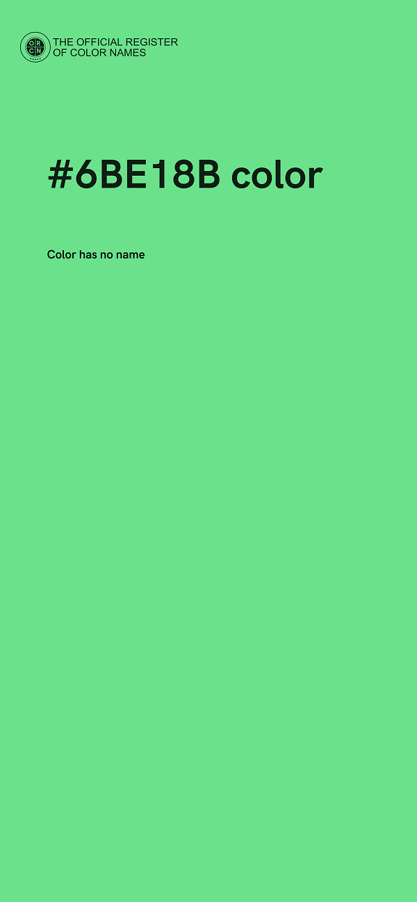 #6BE18B color image