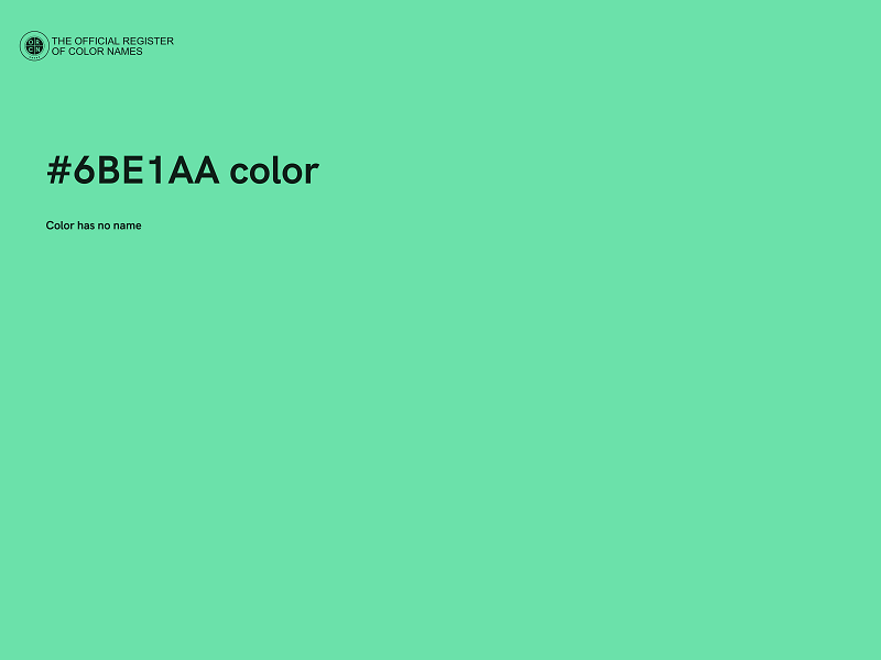 #6BE1AA color image